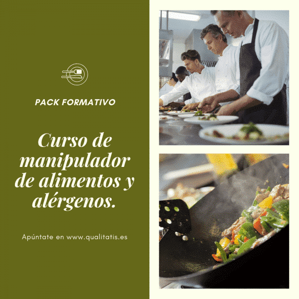 Pack formativo online: carnet de manipulador de alimentos y curso de alérgenos.